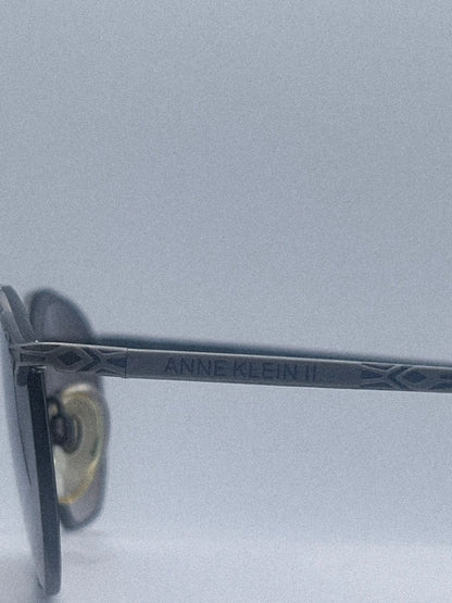 1980s Anne Klein II 8001 K1014-S Sunglasses | Brushed Silver