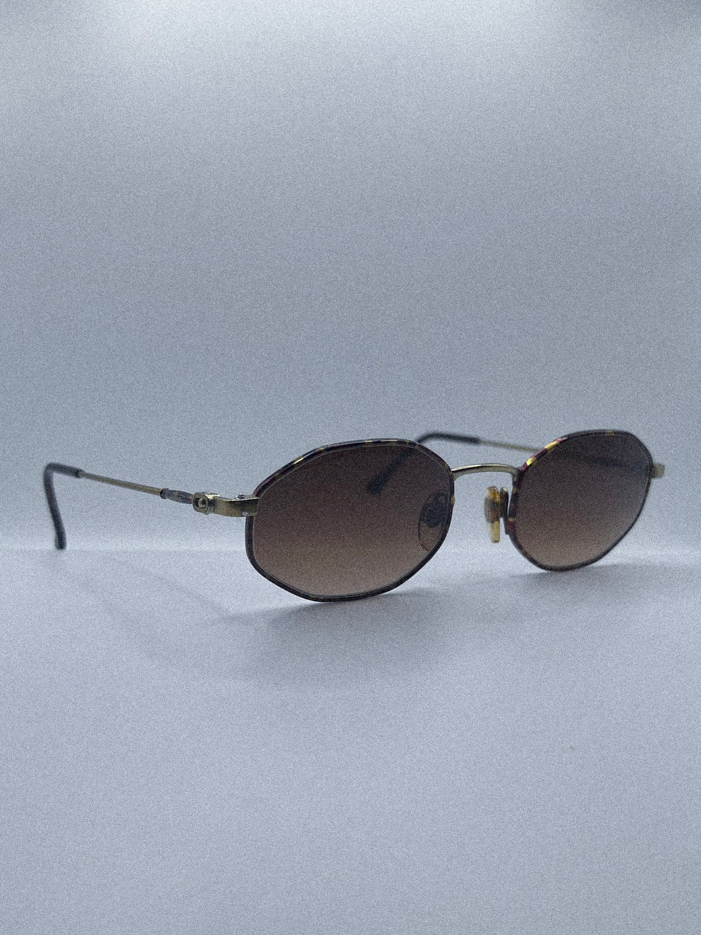 1980s Anne Klein II 6008 K1063-S Sunglasses | Gold/Tortoise