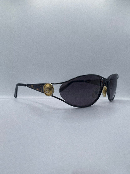 Lunettes de soleil Laura Biagotti LB715-S des années 80 | Noir/Écaille