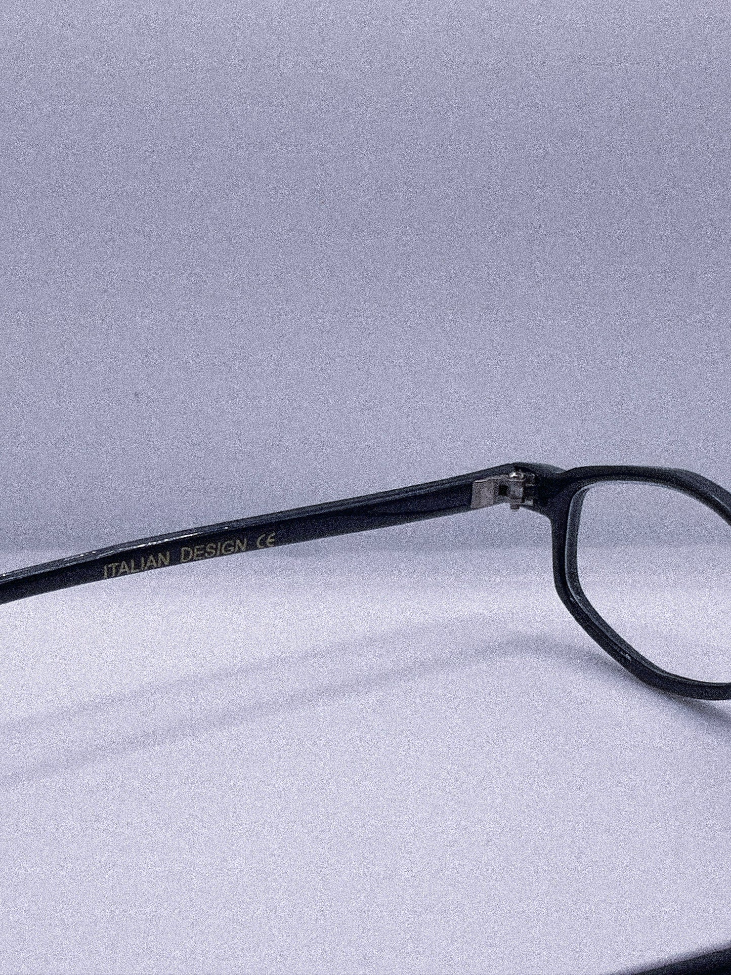 Obsidian Structure | 1990s Italian Design Eyeglasses Frame