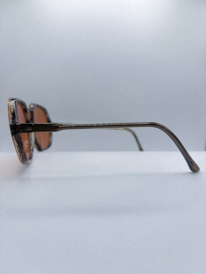 “Amber Facet” 1980s Ultra Sunglasses