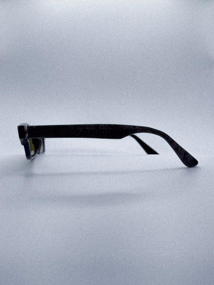 “Olive Noir” 1980s Snakeskin Sunglasses