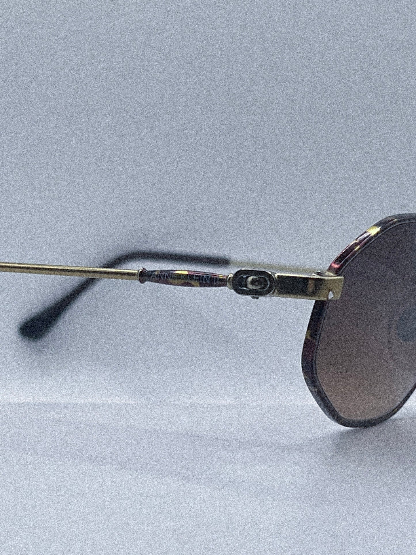1980s Anne Klein II 6008 K1063-S Sunglasses | Gold/Tortoise