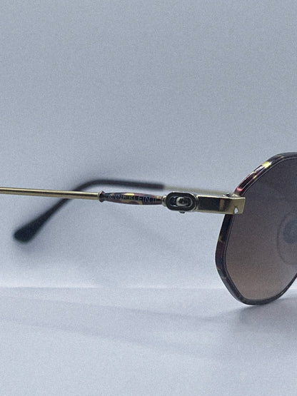 1980s Anne Klein II 6008 K1063-S Sunglasses | Gold/Tortoise