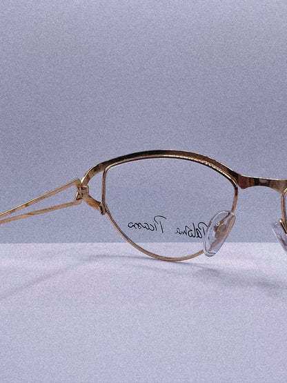 Golden Contour | 1980s Paloma Picasso Eyeglasses Frame