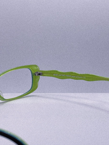 Emerald Outline | 1980s Jean Lafont Eyeglasses Frame