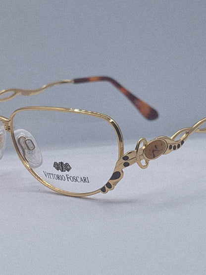 “Golden Sonata” 1980s Vittorio Foscari Eyeglasses