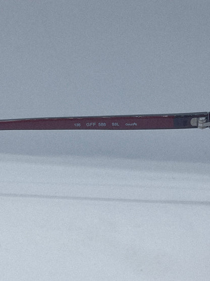 “Oxblood Geometry” 1980s Gianfranco Ferré Eyeglasses