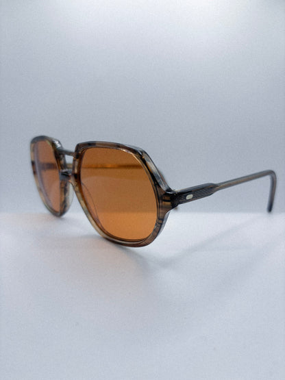 “Amber Facet” 1980s Ultra Sunglasses