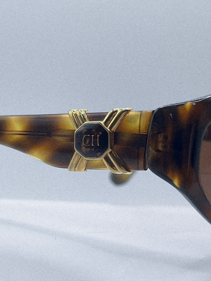 1990s Carolina Herrara CH104 Sunglasses | Tortoise