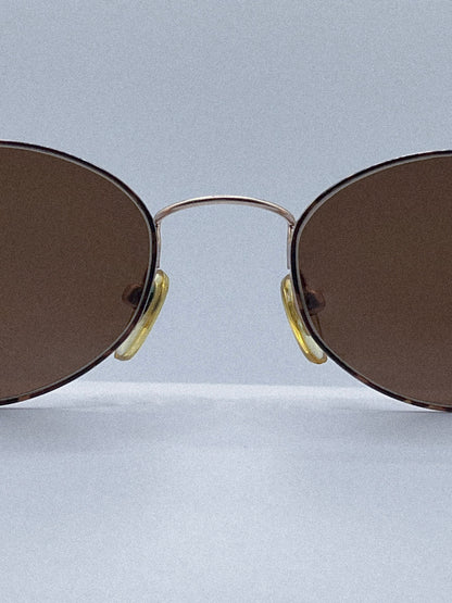 1980s Oscar de la Renta OS516 Sunglasses | Antique Gold/Tortoise
