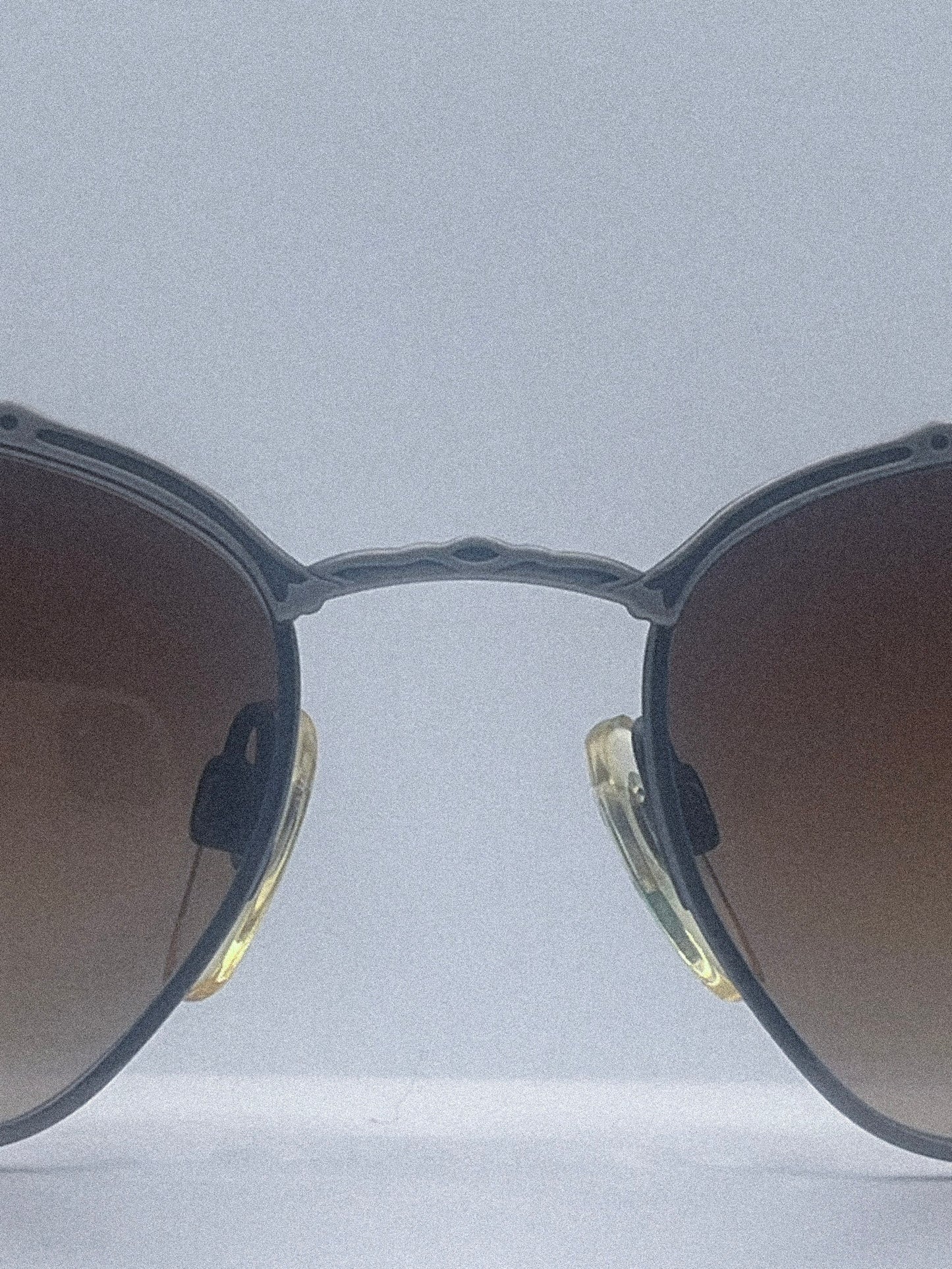 1980s Anne Klein II 8001 K1014-S Sunglasses | Brushed Silver