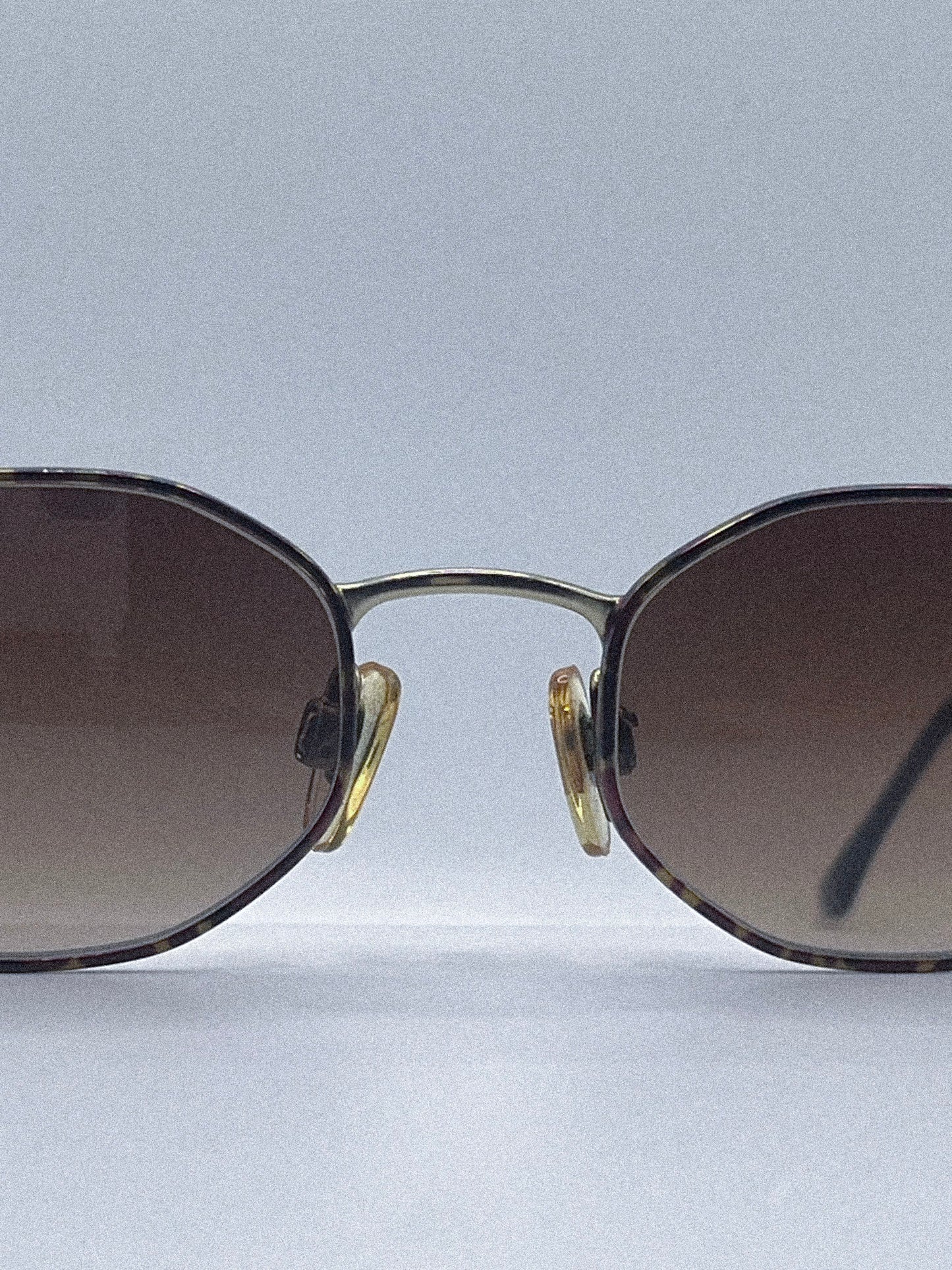 1980s Anne Klein II 6008 K1063-S Sunglasses | Gold/Tortoise