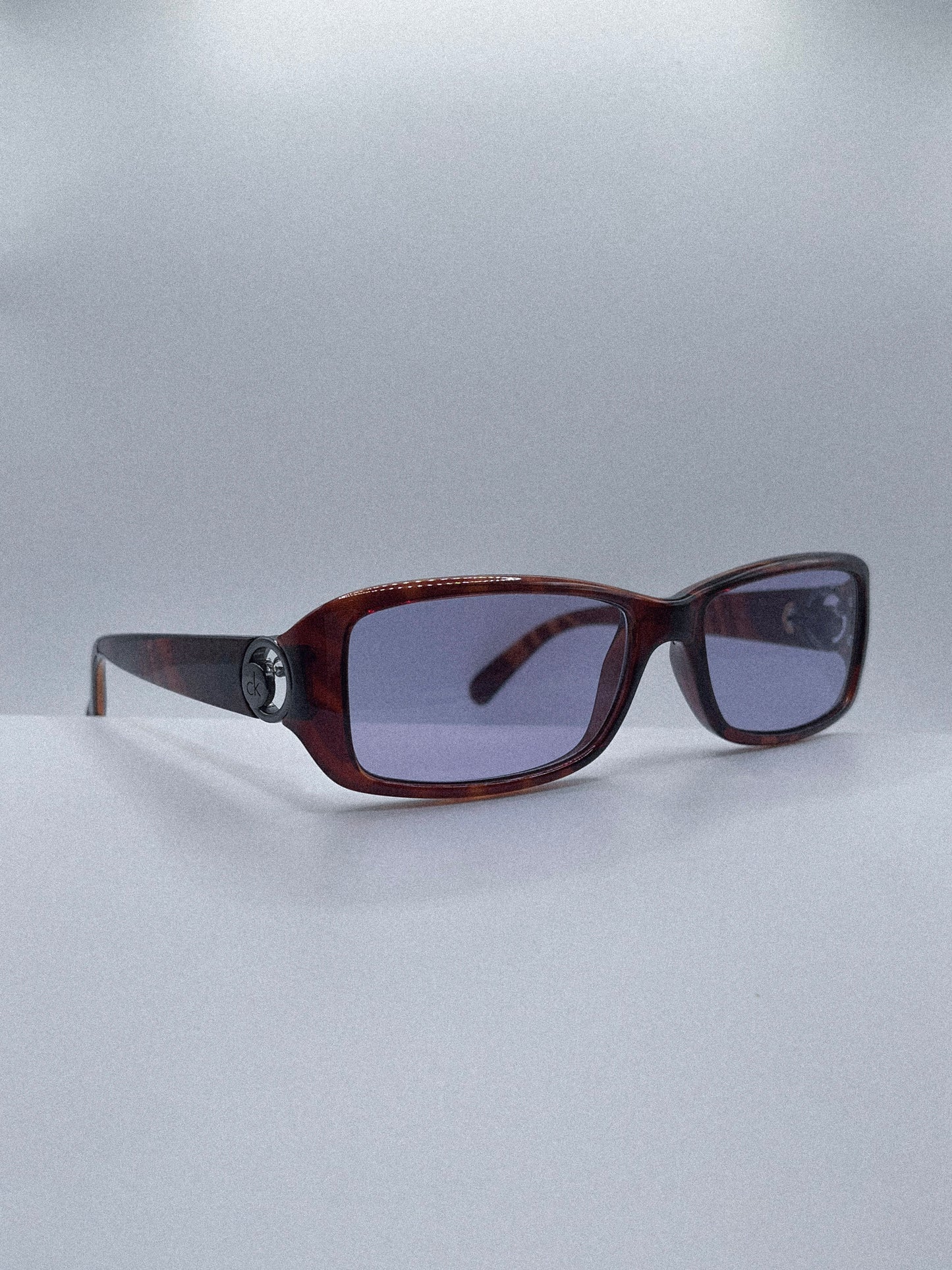 Monture Calvin Klein CK3070S des années 90 | Écaille de tortue