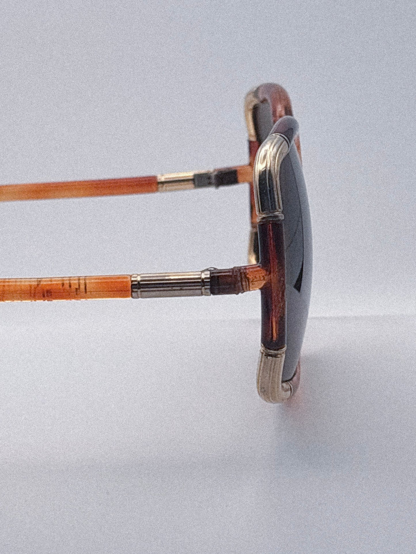 “Le Carré Ambre” 1970s Ted Lapidus Handmade Sunglasses