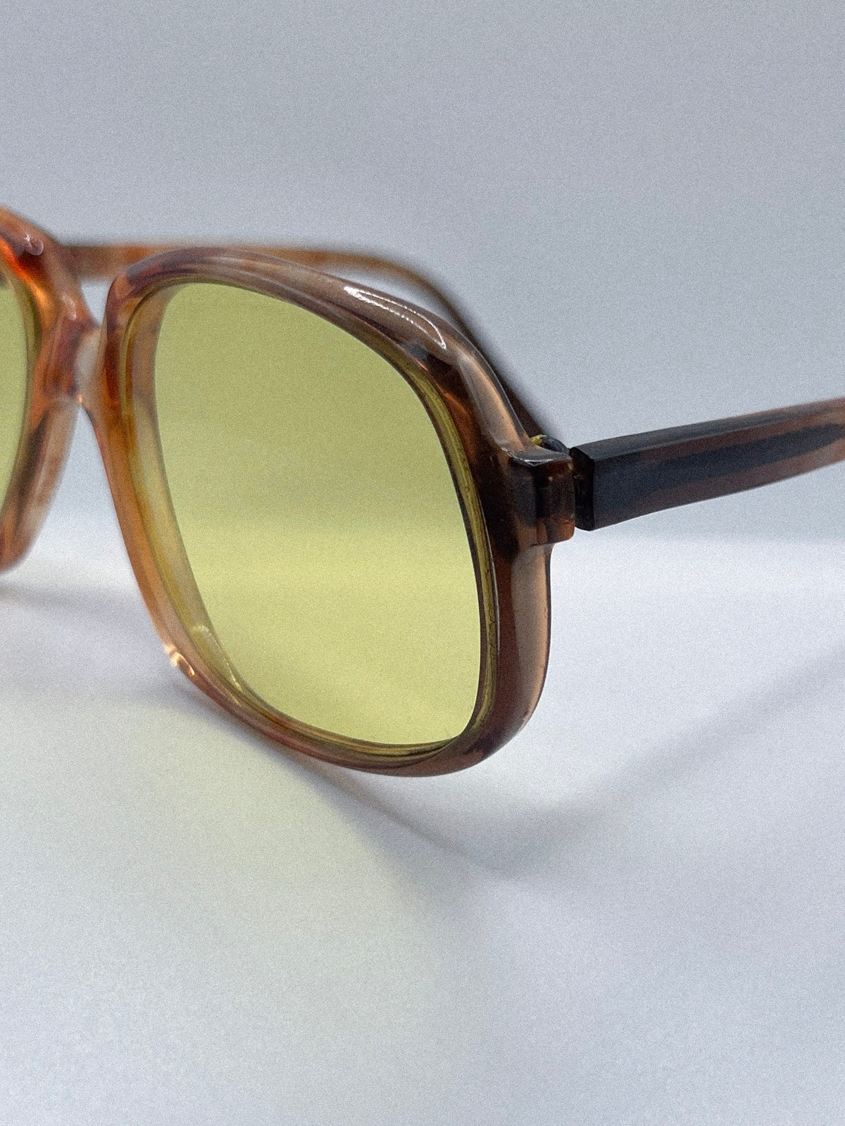Lunettes de soleil carrées angulaires Polo Ralph Lauren des années 70 | Écaille de tortue