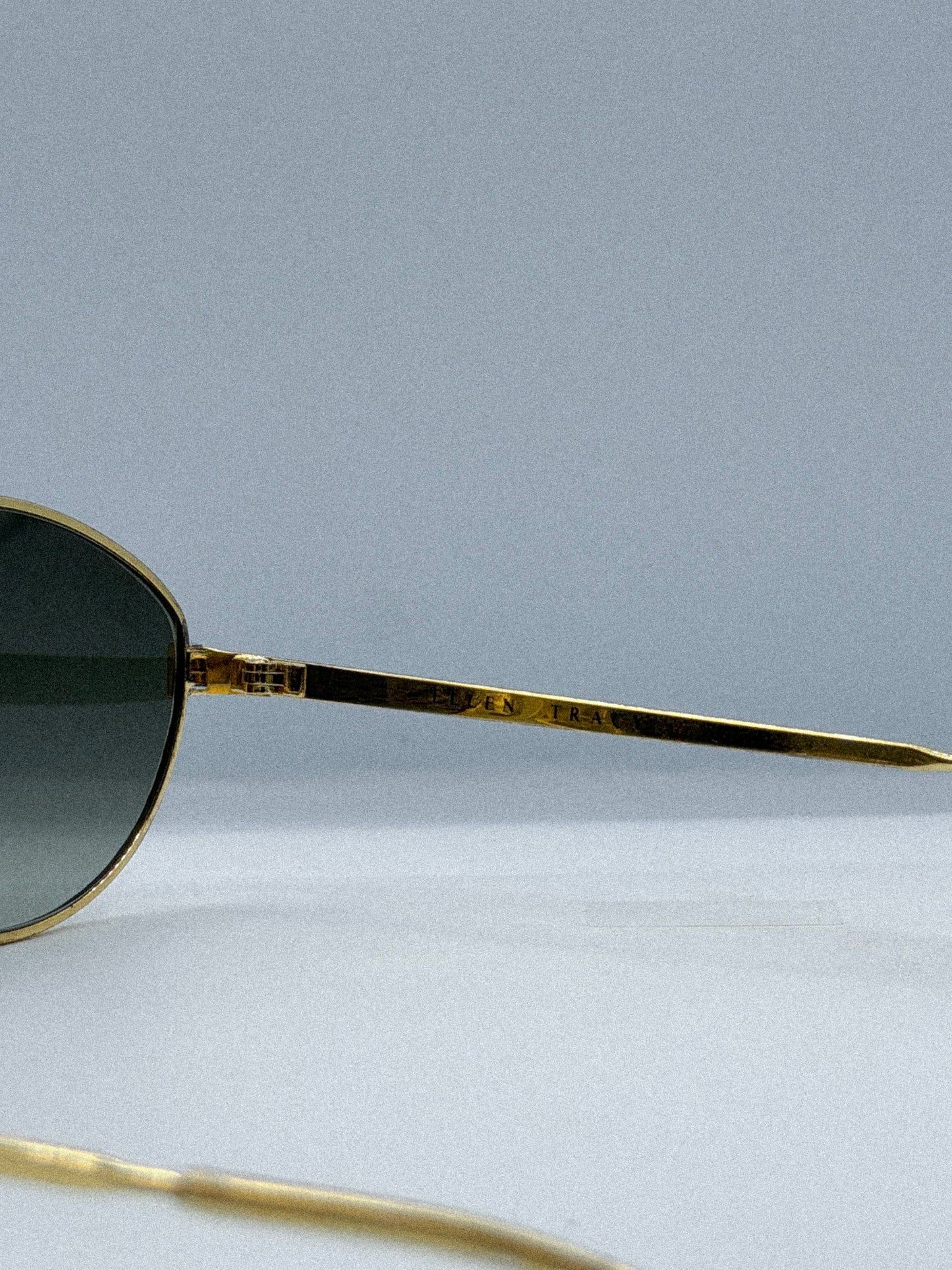 “Soft Gilded Olive” 1980s Ellen Tracy Sunglasses