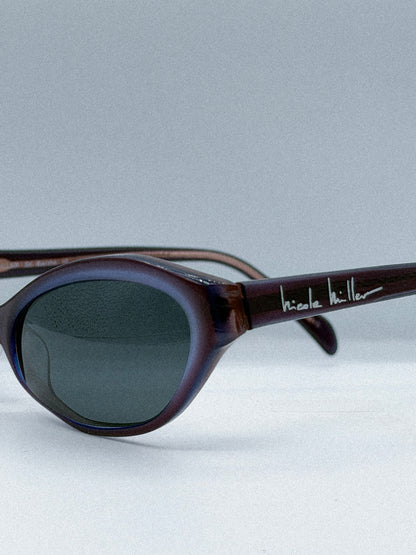 “Plum Shadow” 1990s Nicole Miller Sunglasses