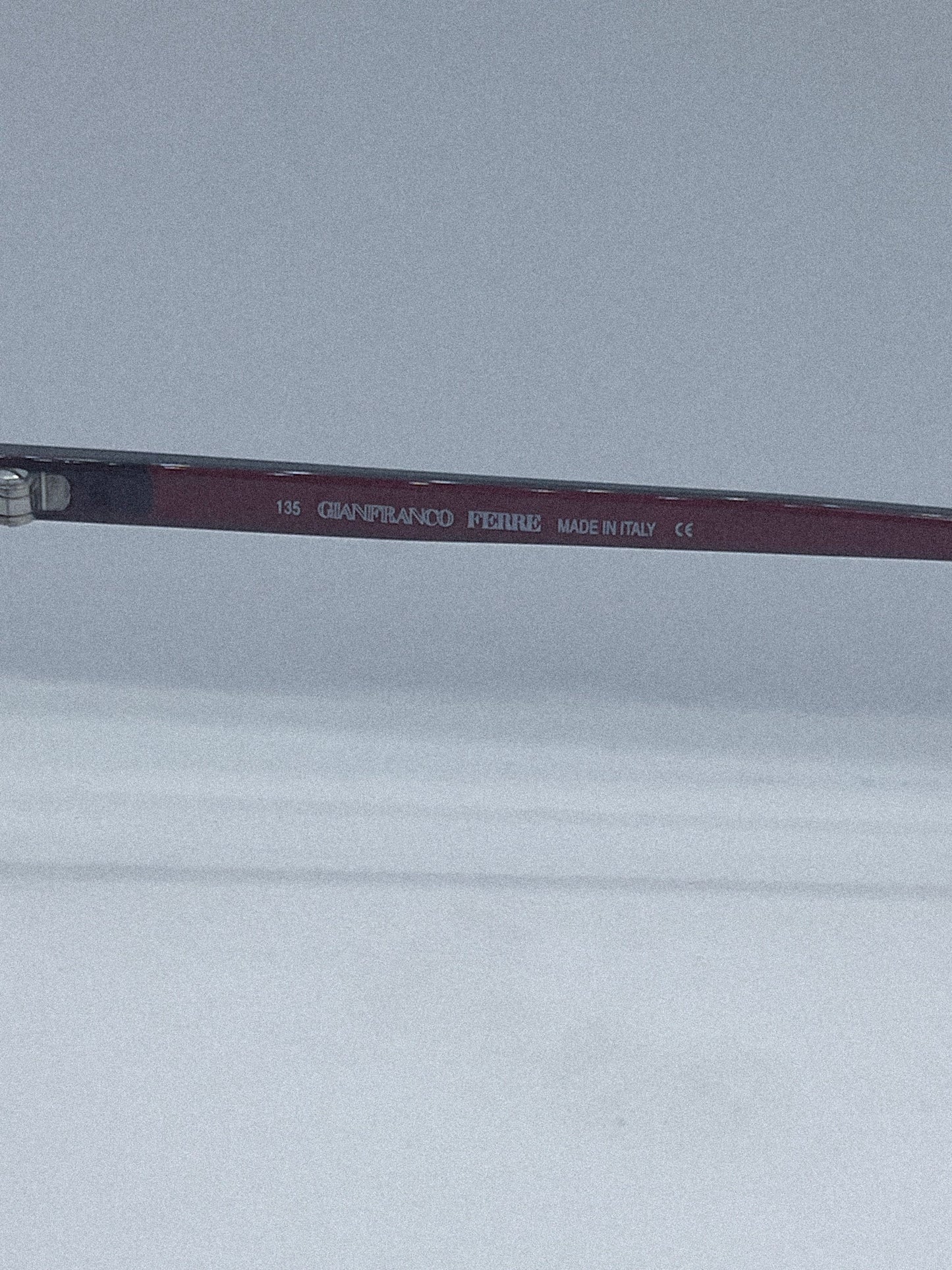 “Oxblood Geometry” 1980s Gianfranco Ferré Eyeglasses