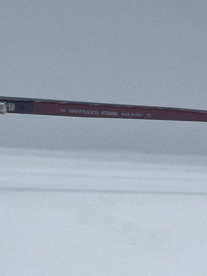 “Oxblood Geometry” 1980s Gianfranco Ferré Eyeglasses