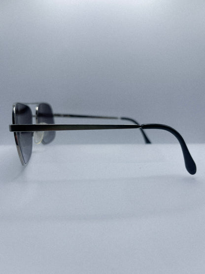 “Steel Fade” 1980s Charmant Aviator Sunglasses