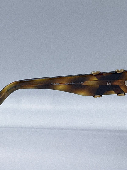 1990s Carolina Herrara CH104 Sunglasses | Tortoise