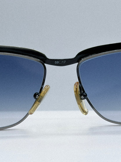 “Blue Static” 1980s New Wave Sunglasses