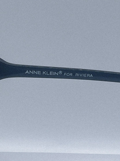 Lunettes de soleil Anne Klein pour Riviera des années 1970 | Noir/Doré