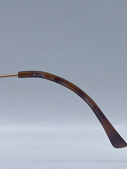1980s Silhouette M6298 Sunglasses | Gold/Tortoise