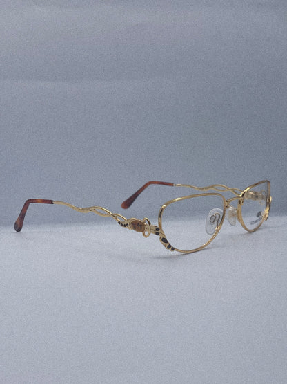 “Golden Sonata” 1980s Vittorio Foscari Eyeglasses