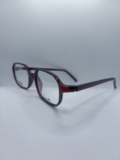 “Oxblood Geometry” 1980s Gianfranco Ferré Eyeglasses
