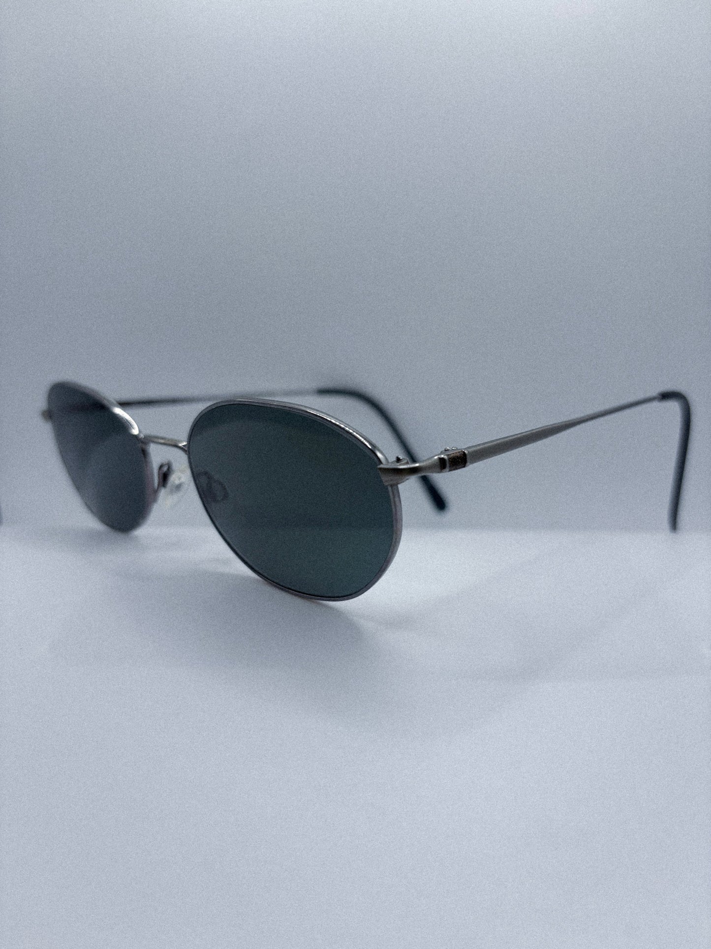 “Graphite Calm” 1980s Charmant Titanium Sunglasses