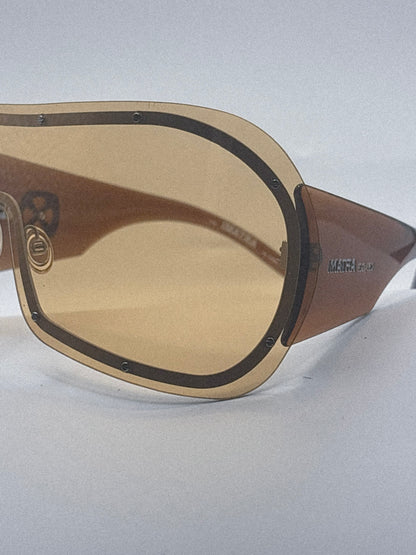2000s Imatra 1002 Shield Sunglasses | Brown