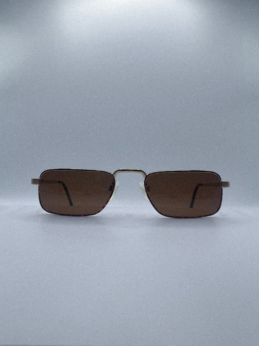 1980s Luxottica Scott Sunglasses | Gold/Tortoise