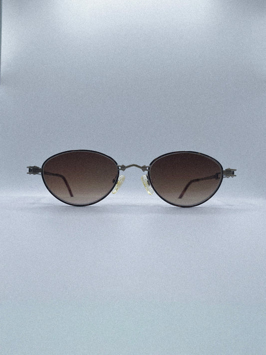 Lunettes de soleil Attitudes For Eyes 96415-S des années 90 | Or/Écaille