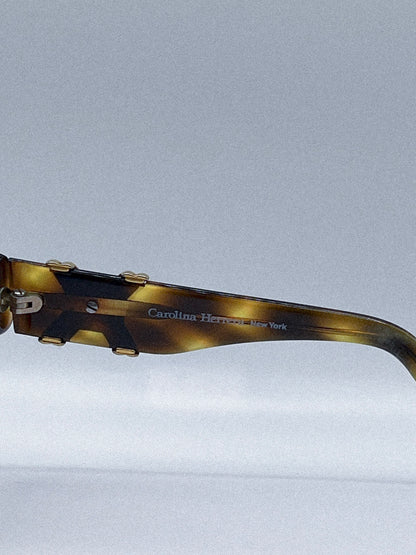 1990s Carolina Herrara CH104 Sunglasses | Tortoise