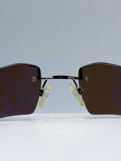 “Geometric Drift” 1980s Theo Sunglasses