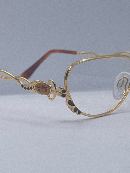 “Golden Sonata” 1980s Vittorio Foscari Eyeglasses