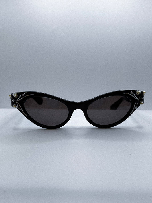 “Starlight Cat-Eye” 1960s Bedazzled Sunglasses