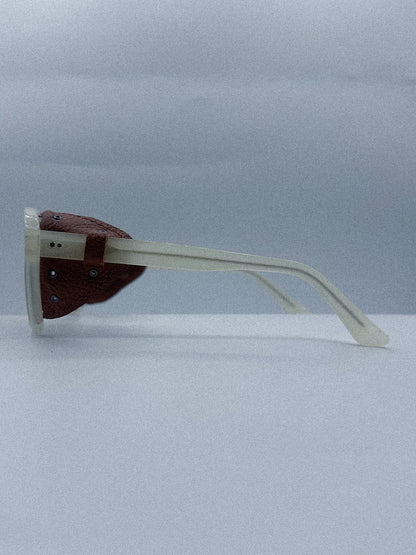 Avalanche 1980s Kikie's Leather Sunglasses left side