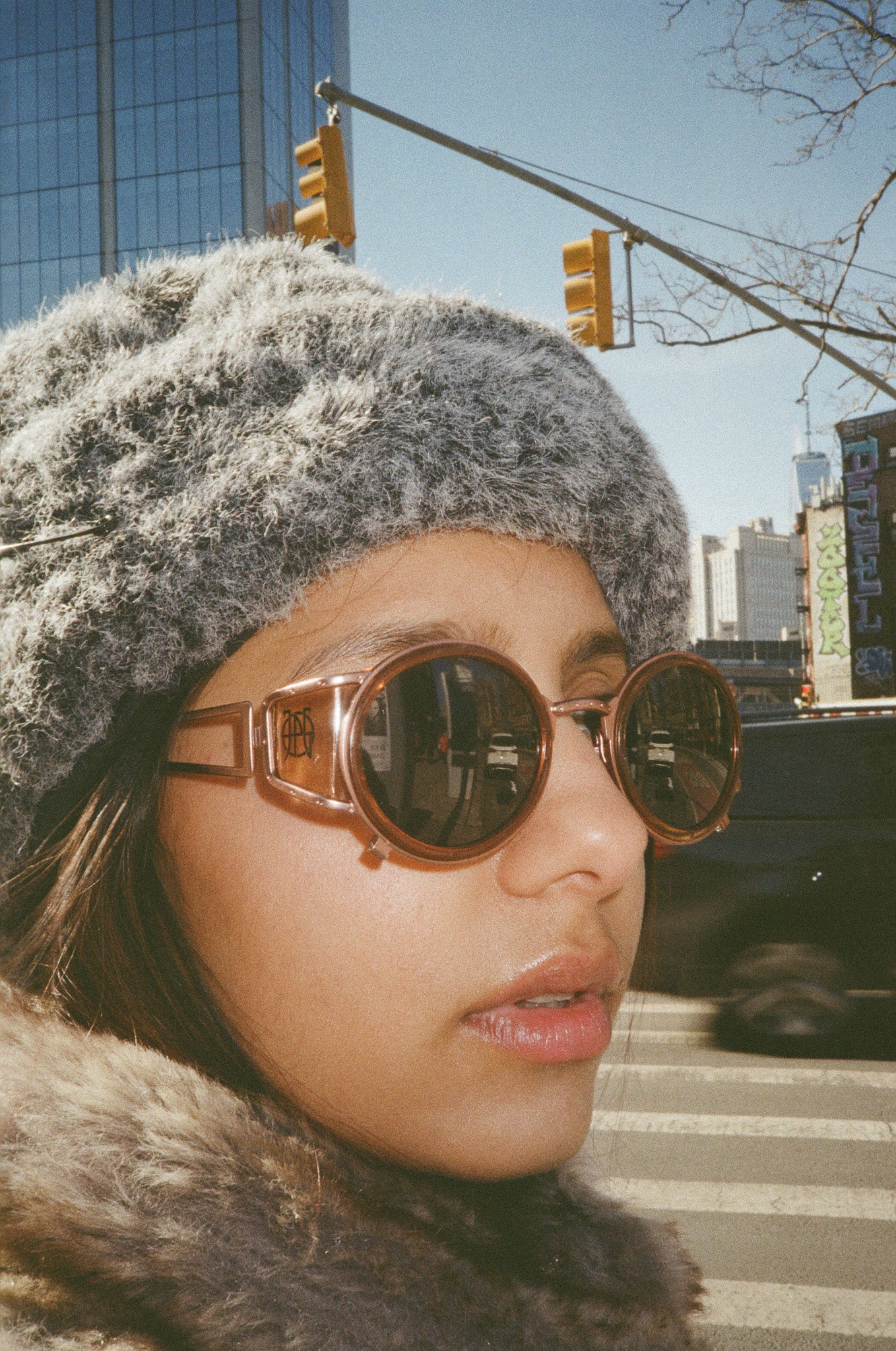 Avant-Garde Rebel 1980s Jean-Paul Gaultier Sunglasses with model