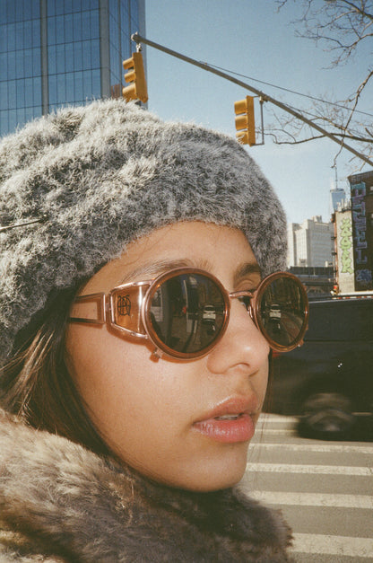 Avant-Garde Rebel 1980s Jean-Paul Gaultier Sunglasses with model