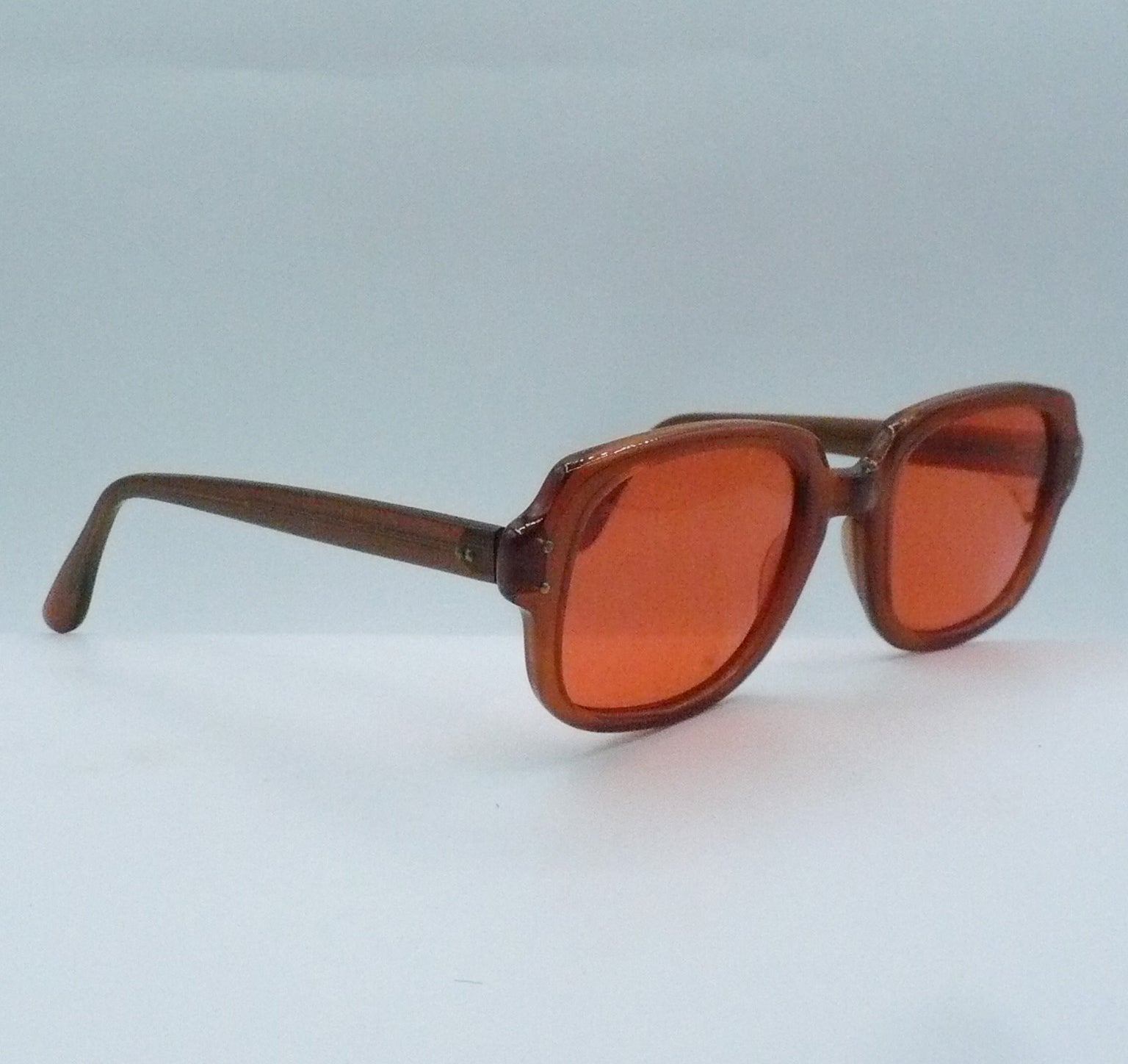 BCG Orange 1980s Romco Luxury Sunglasses right side
