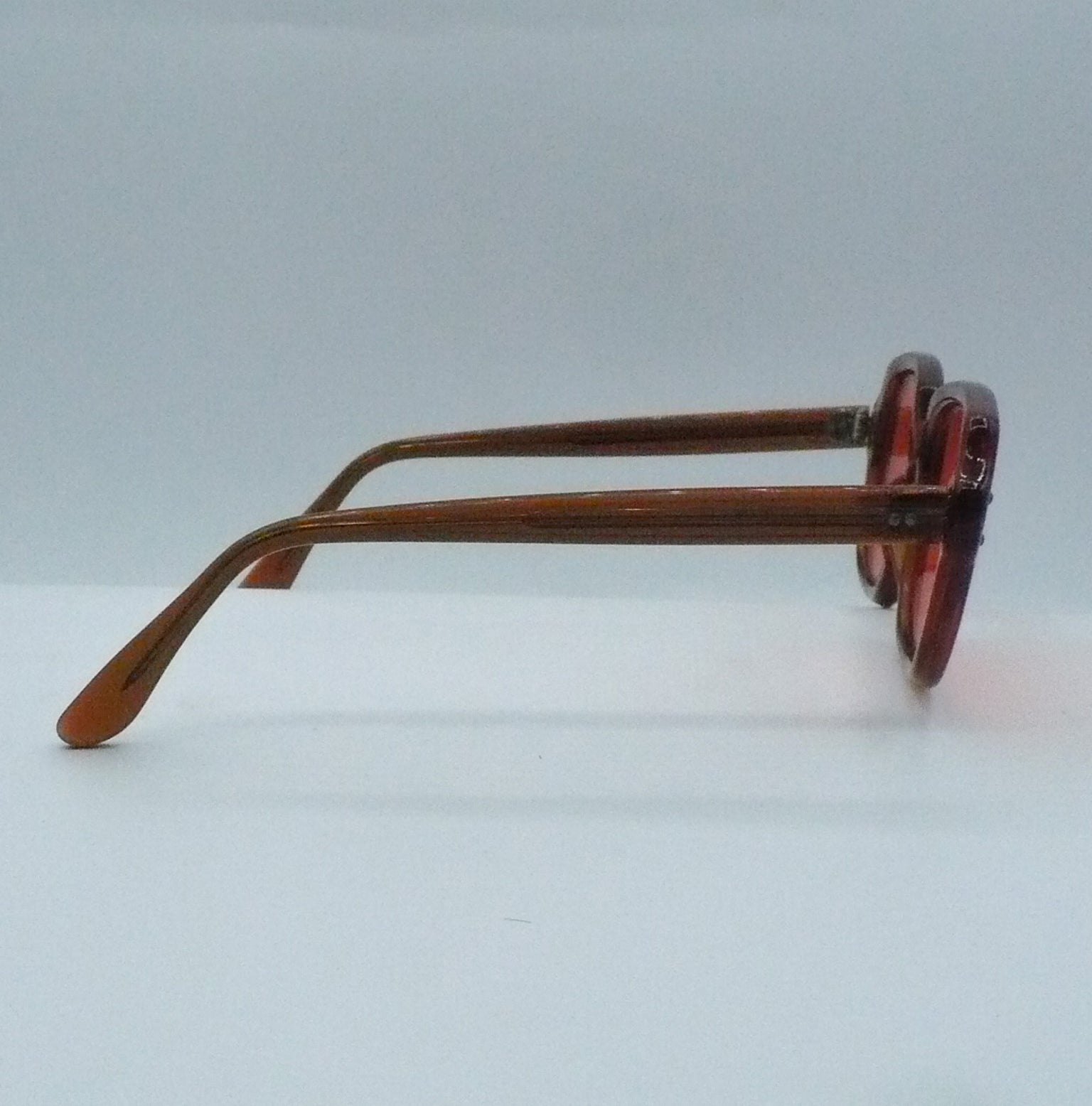 BCG Orange 1980s Romco Luxury Sunglasses right side 2