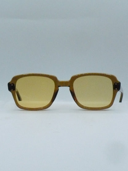BCG Yellow 1980s Romco Luxury Sunglasses front side