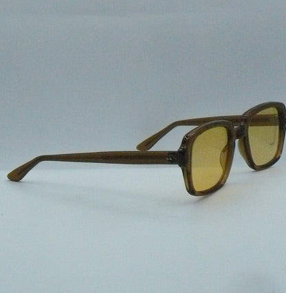 BCG Yellow 1980s Romco Luxury Sunglasses right side