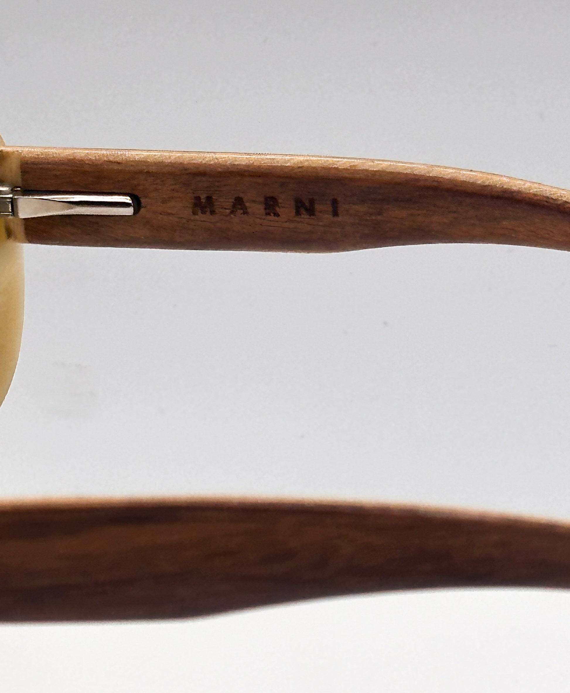 Bamboo 1990s Marni Rome vintage Sunglasses, inner side