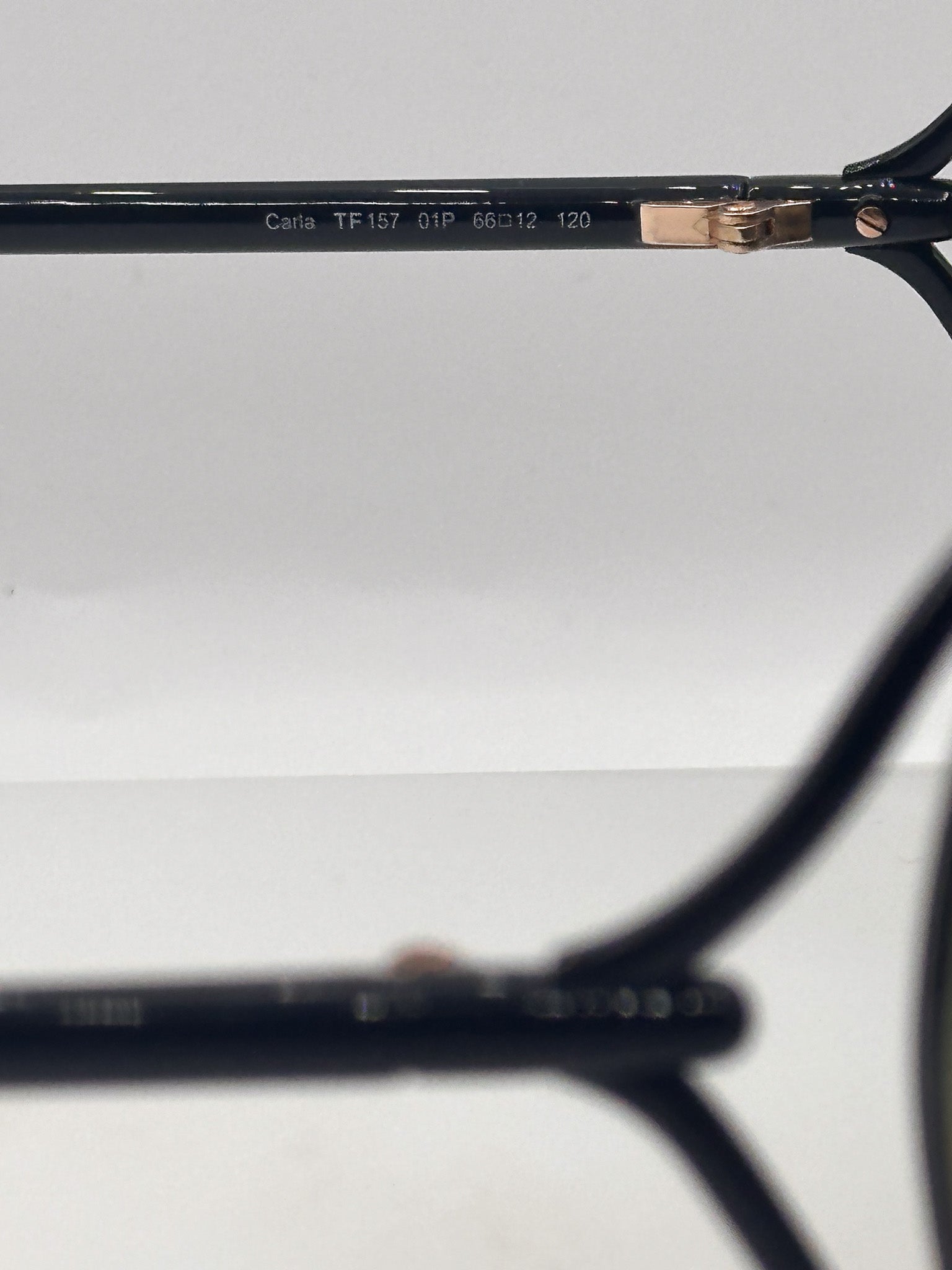 Carla y2k Tom Ford vintage sunglasses, zoom in back side 2