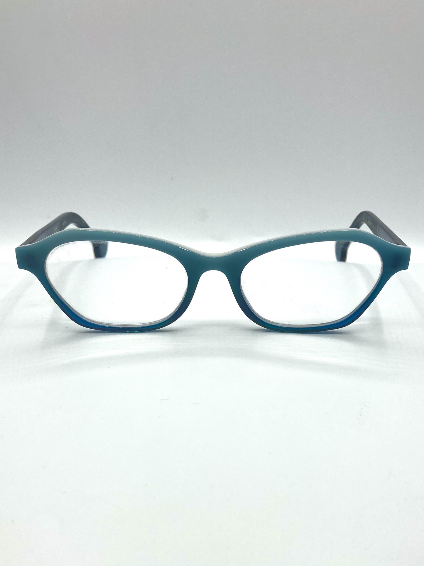 "Chestnut 907" 1990s LA Eyeworks vintage glasses, front side