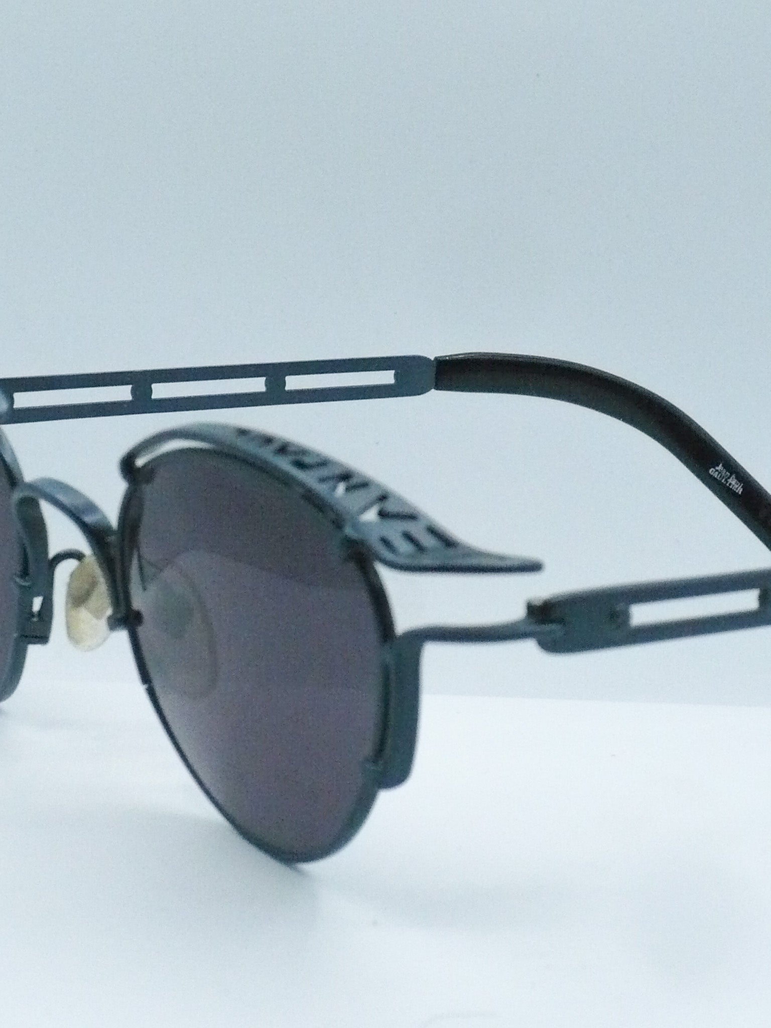 Chrome Brows 1990s Jean-Paul Gaultier Sunglasses brand title